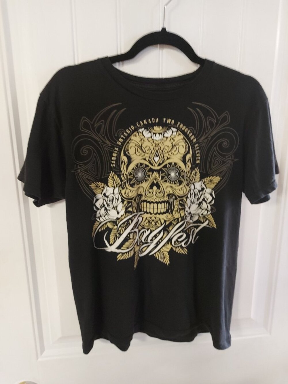 Astro Bayfest Concert Skull Graphic Band Tee Medium Large